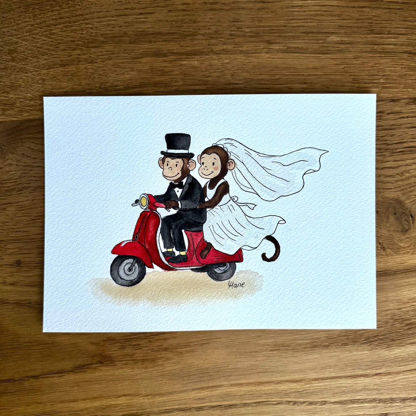 Aquarell - Frisch vermählt