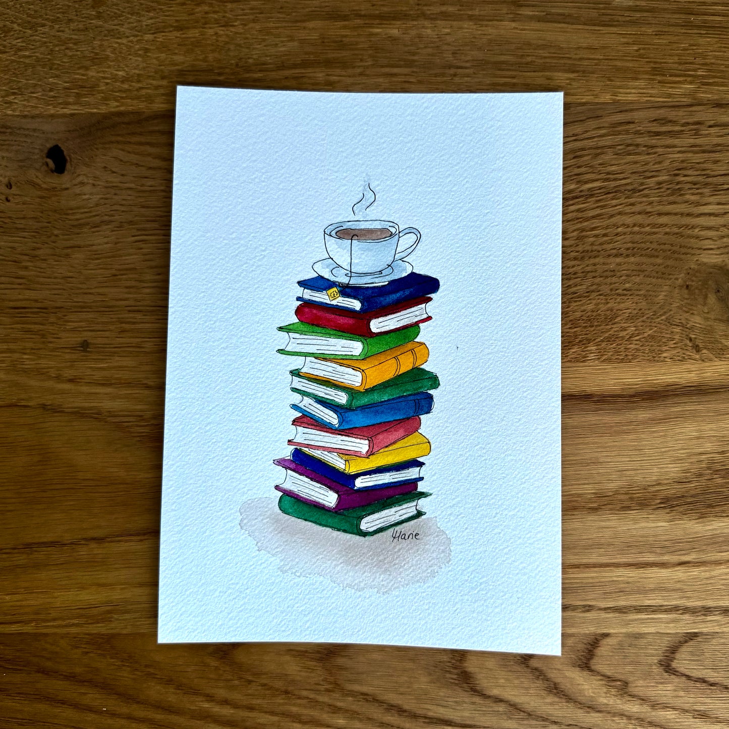 Aquarell - Lesepause