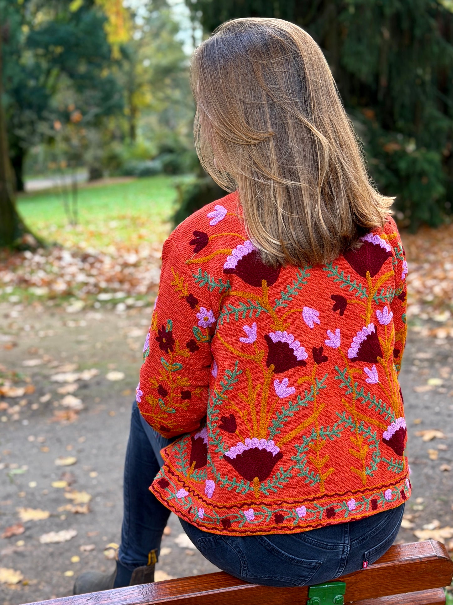 Suzani Jacke - Granatapfel
