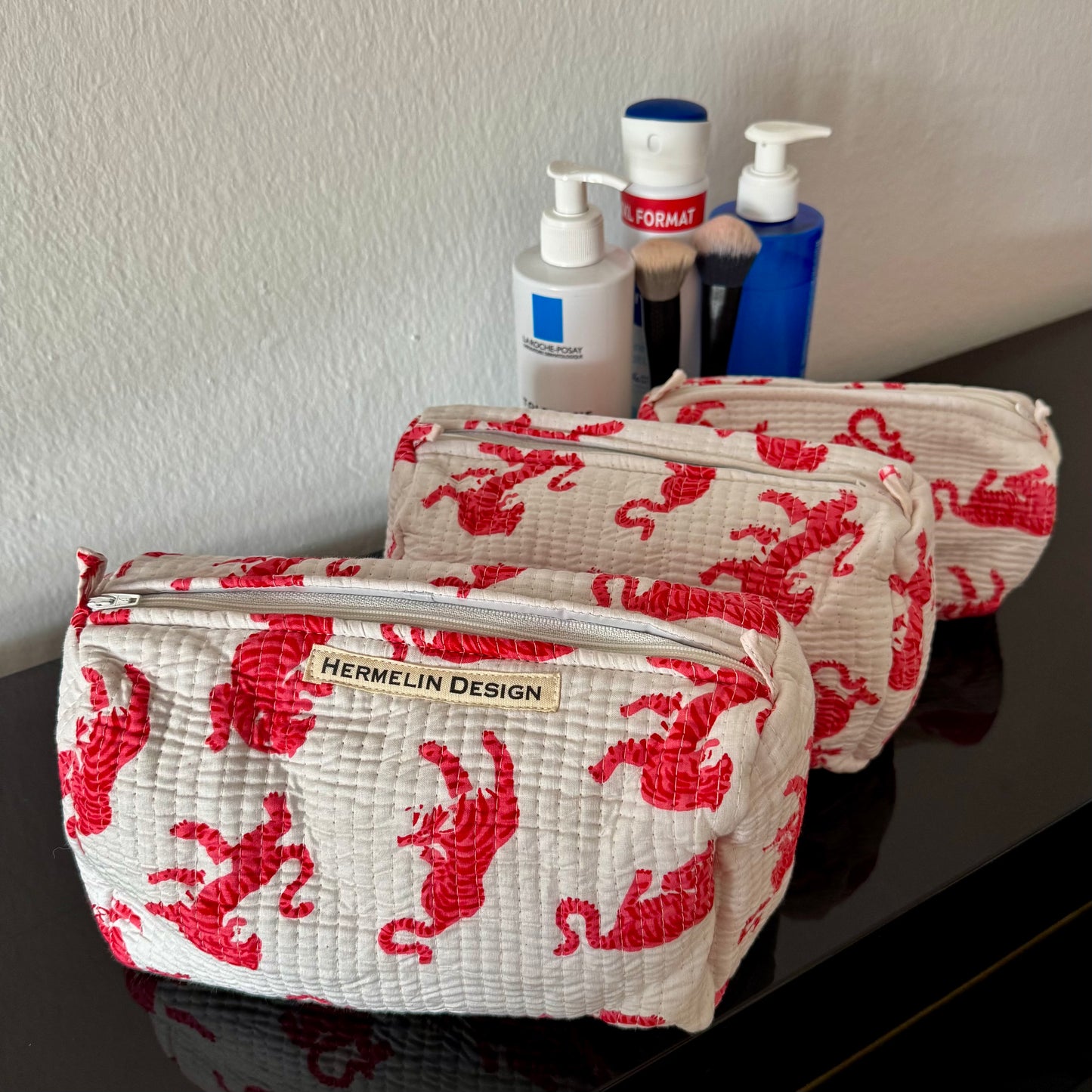 Kulturbeutel 3er Set - Tigerpfad