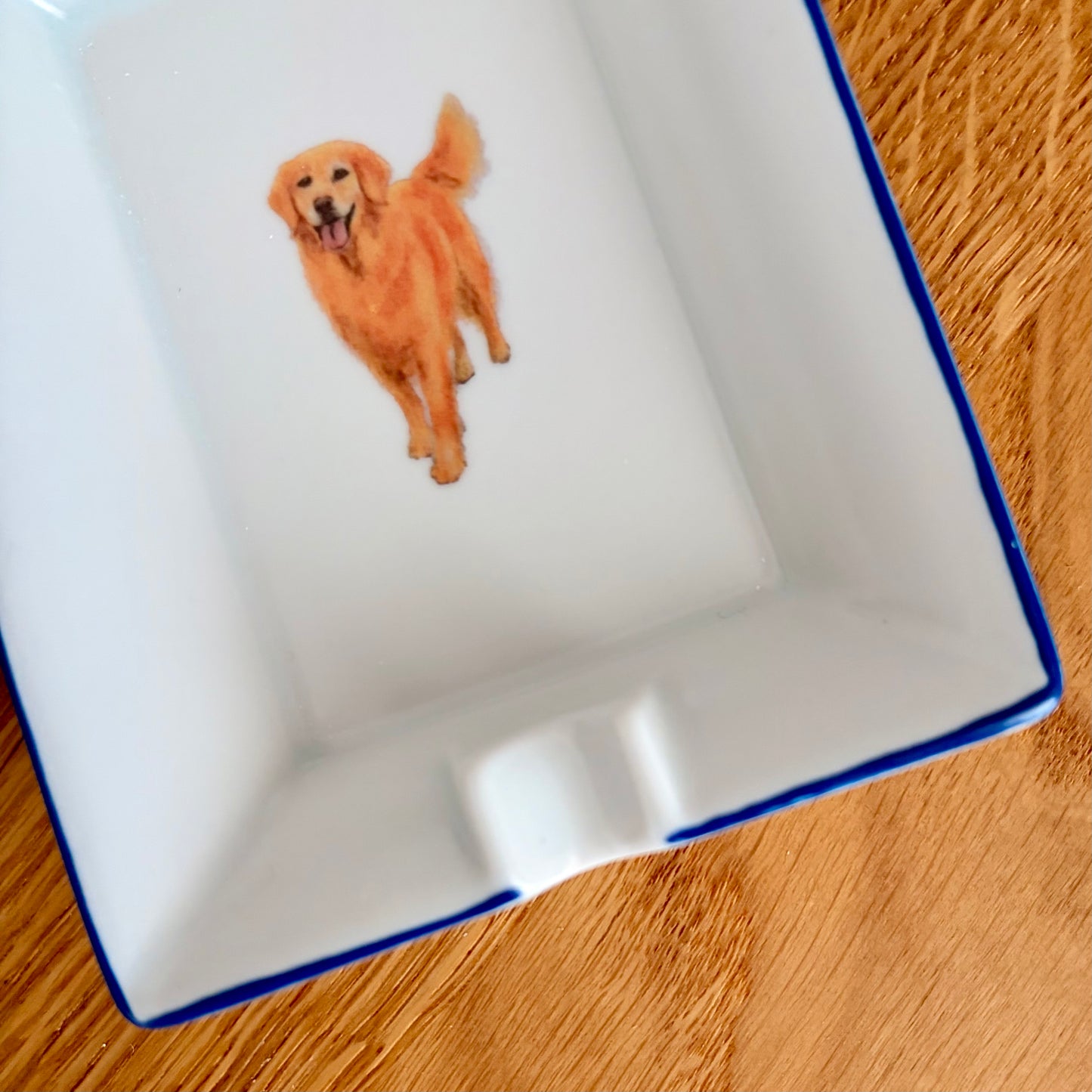 Kleiner Aschenbecher – Golden Retriever
