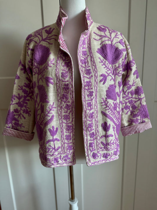 Suzani Jacke - Fliederfeld