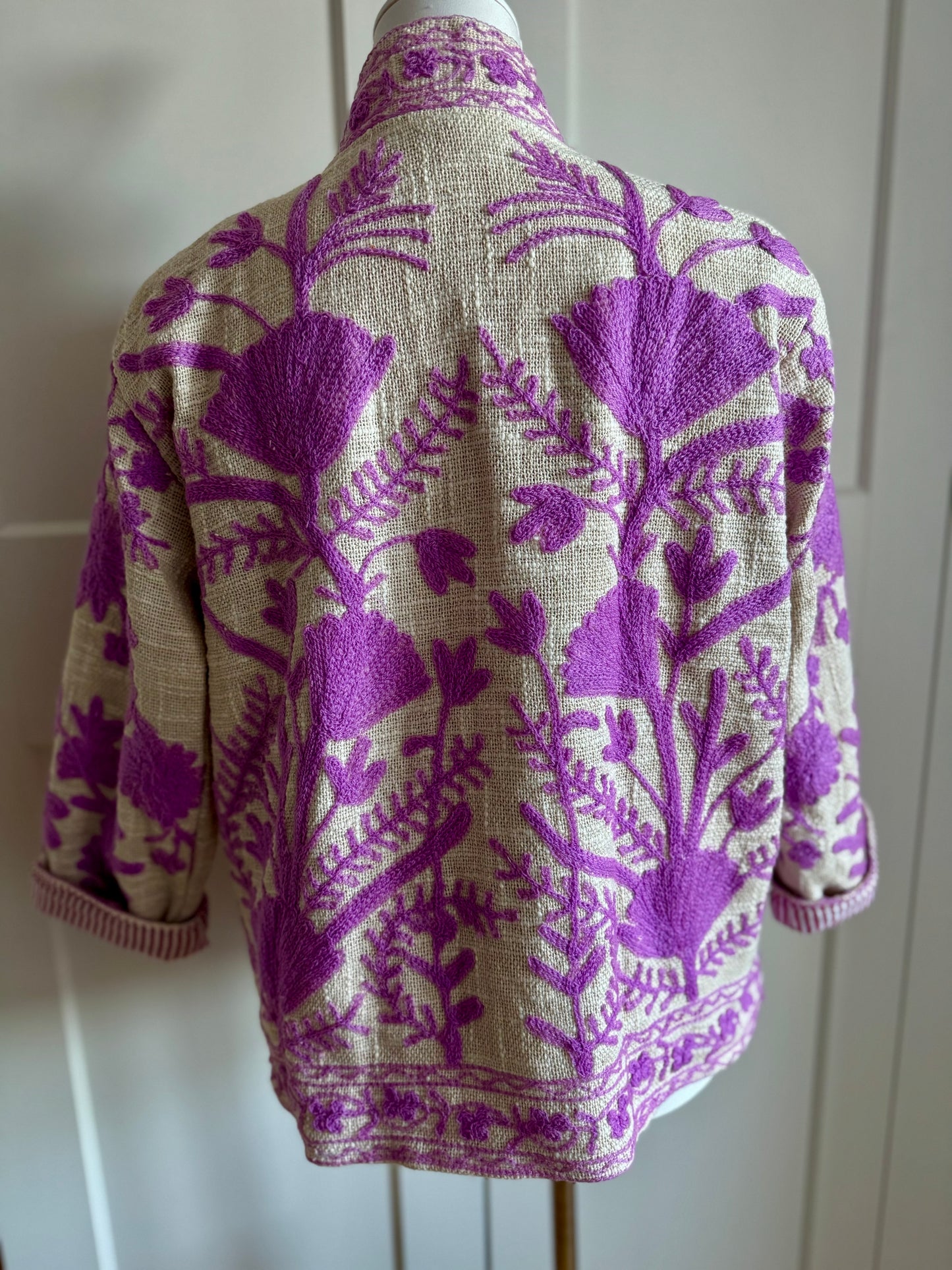 Suzani Jacke - Fliederfeld