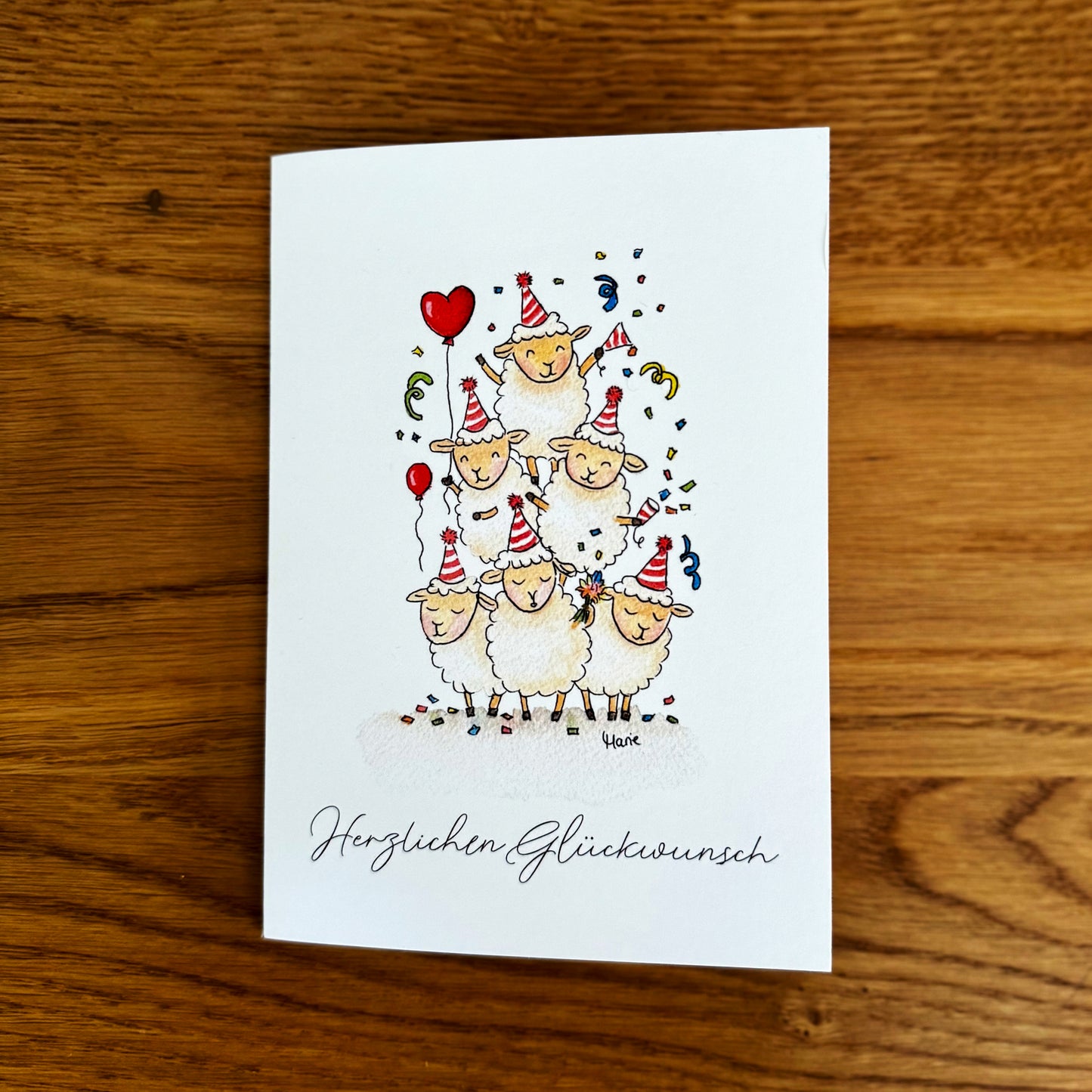 Klappkarte - "Herzlichen Glückwunsch"