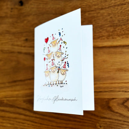 Klappkarte - "Herzlichen Glückwunsch"
