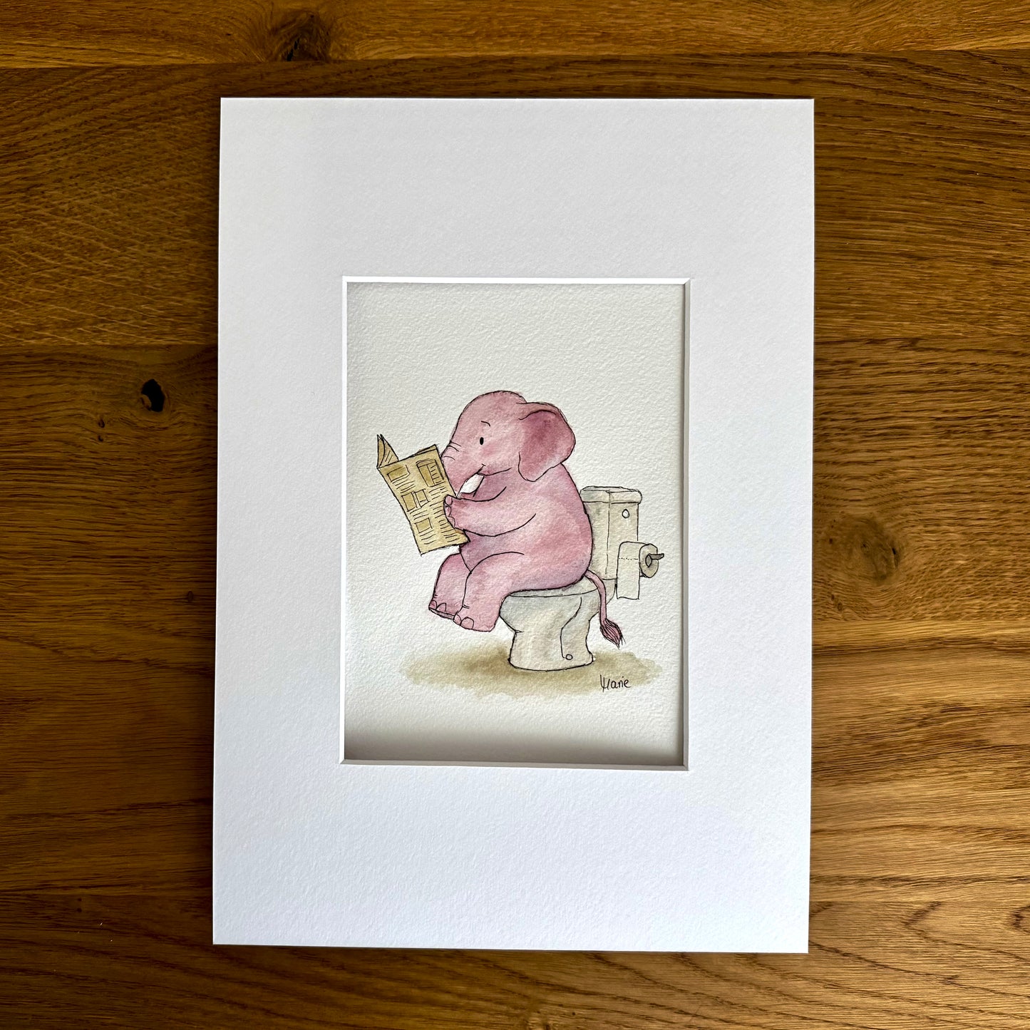 Aquarell - Stilles Örtchen