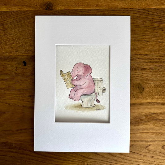 Aquarell - Stilles Örtchen