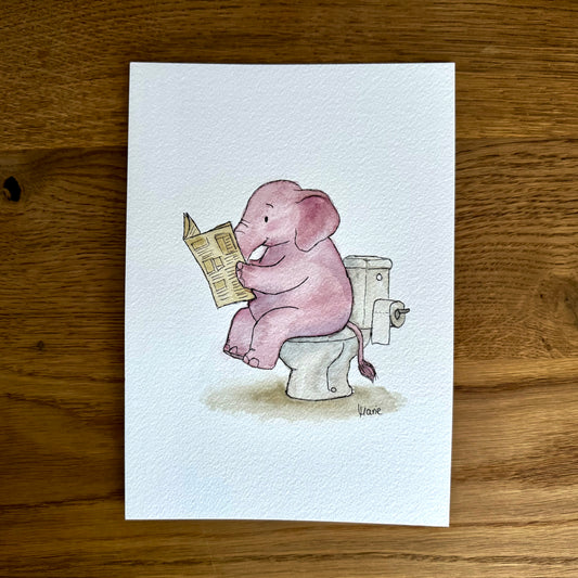 Aquarell - Stilles Örtchen