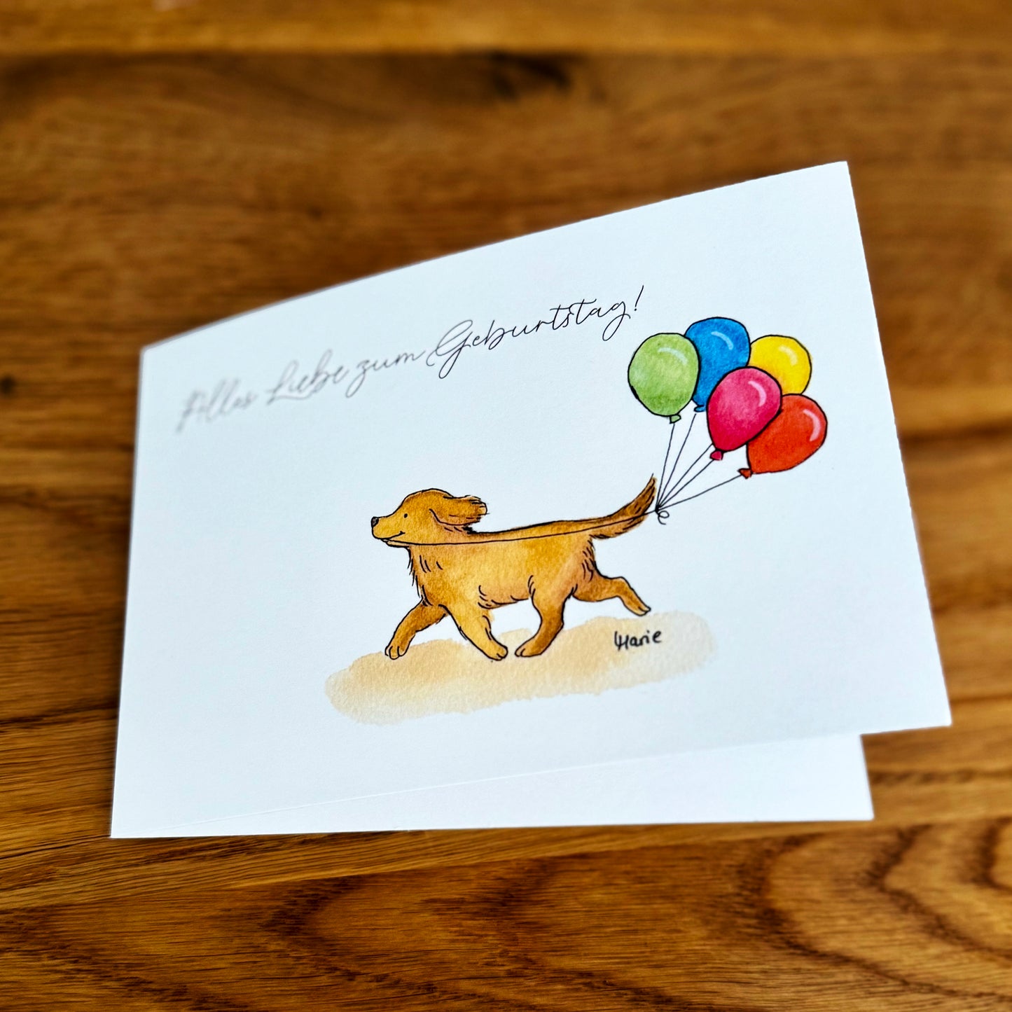 Klappkarte - "Alles Liebe zum Geburtstag!"