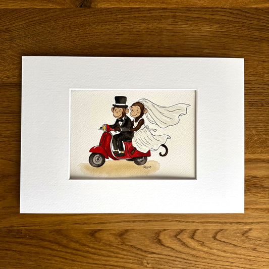 Aquarell - Frisch vermählt