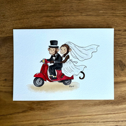 Aquarell - Frisch vermählt