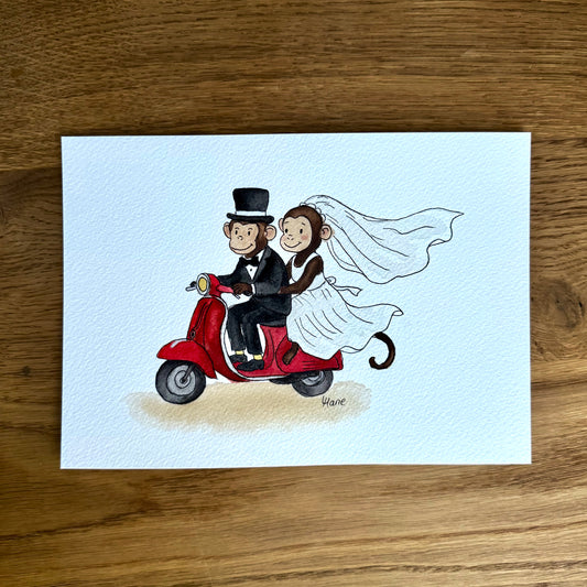 Aquarell - Frisch vermählt