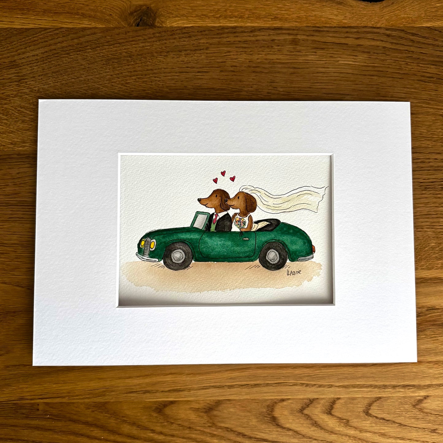 Aquarell - Auf ins Glück