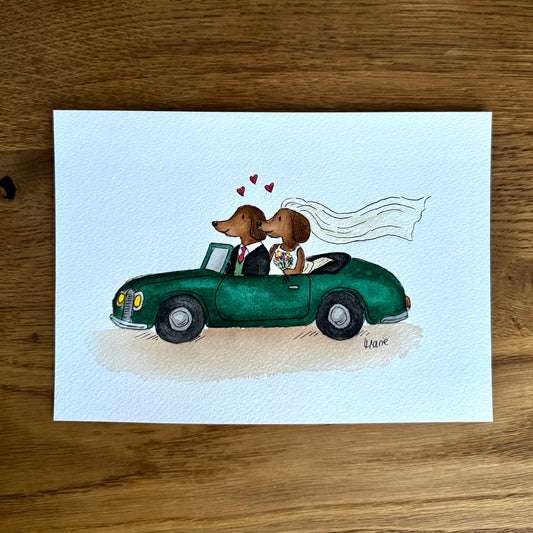 Aquarell - Auf ins Glück