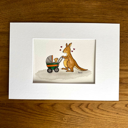 Aquarell - Känguruglück