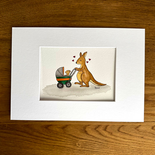 Aquarell - Känguruglück