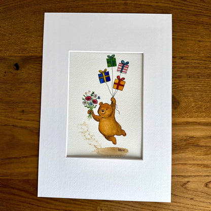 Aquarell - Überraschung in der Luft