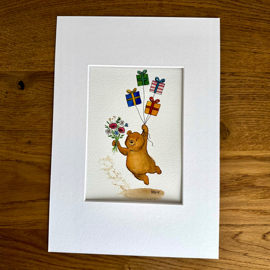 Aquarell - Überraschung in der Luft