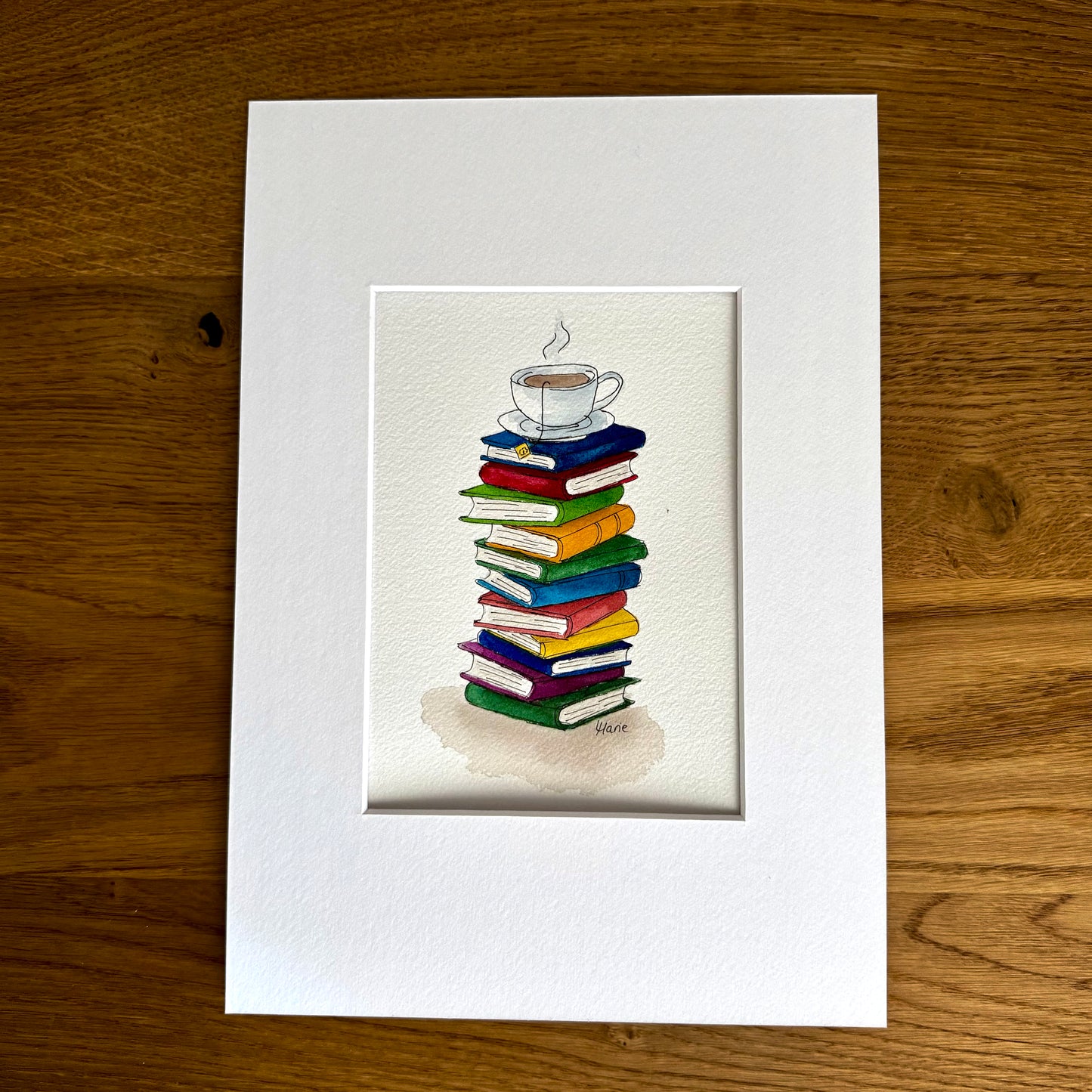 Aquarell - Lesepause