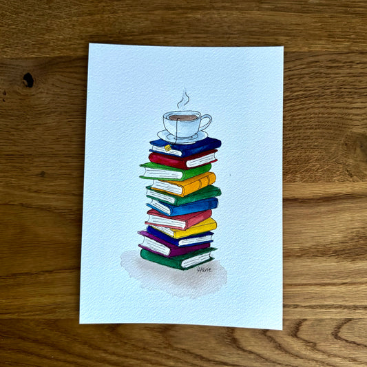 Aquarell - Lesepause