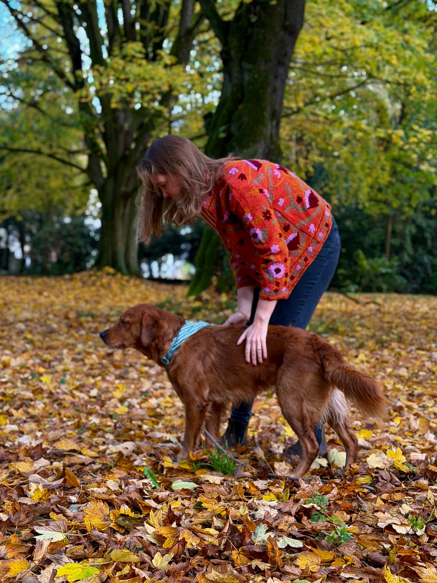 Suzani Jacke - Granatapfel