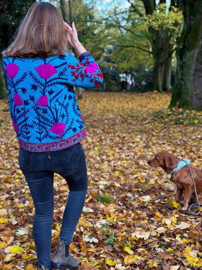 Suzani Jacke - Morgenhimmel