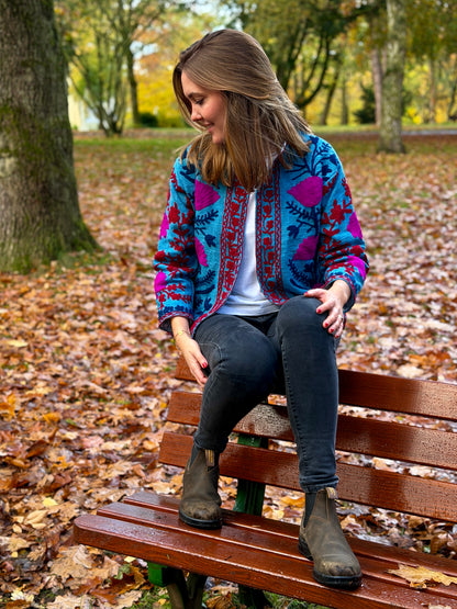 Suzani Jacke - Morgenhimmel