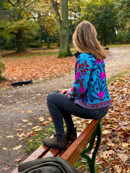 Suzani Jacke - Morgenhimmel