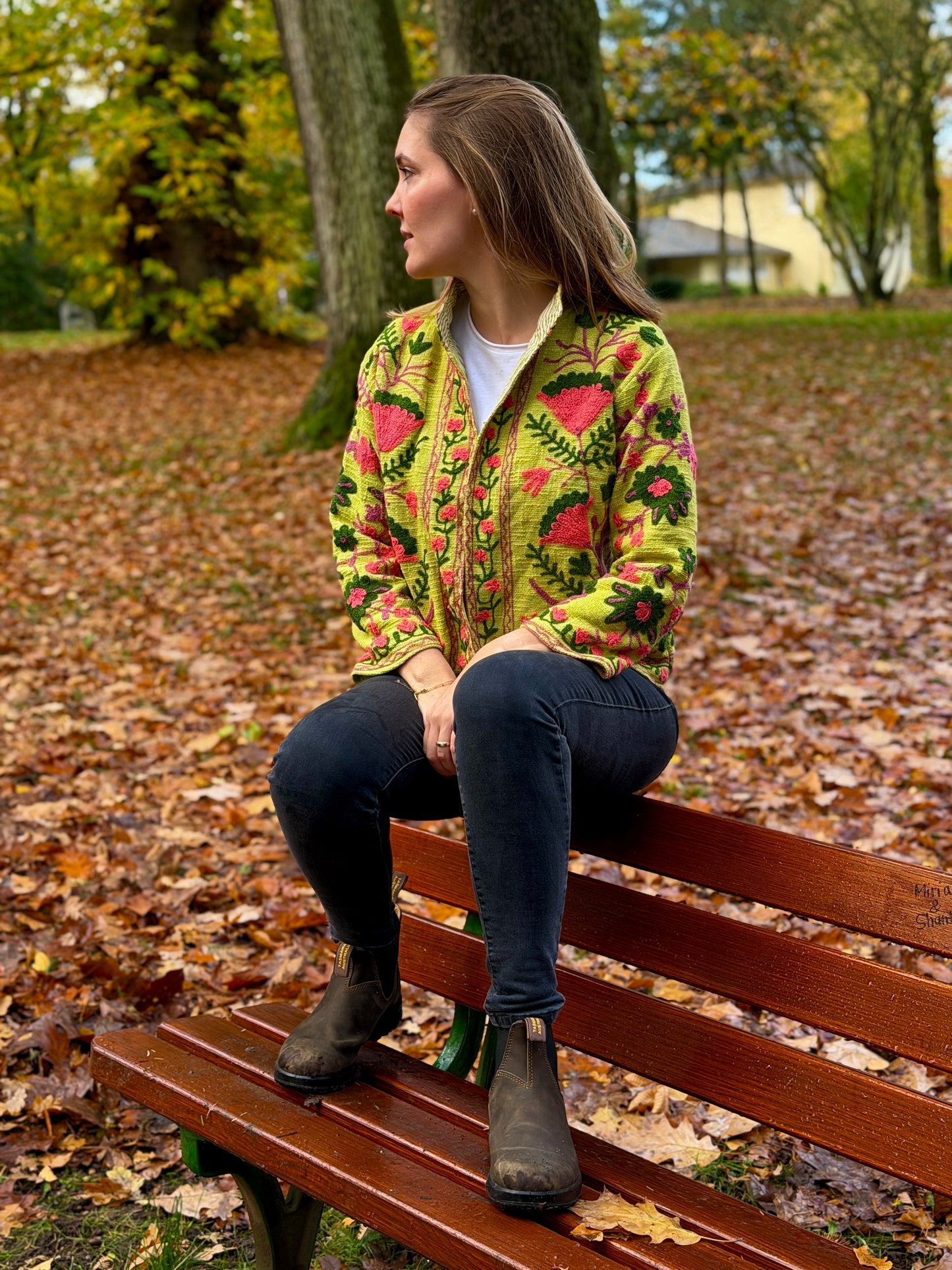 Suzani Jacke - Zitrusblüte