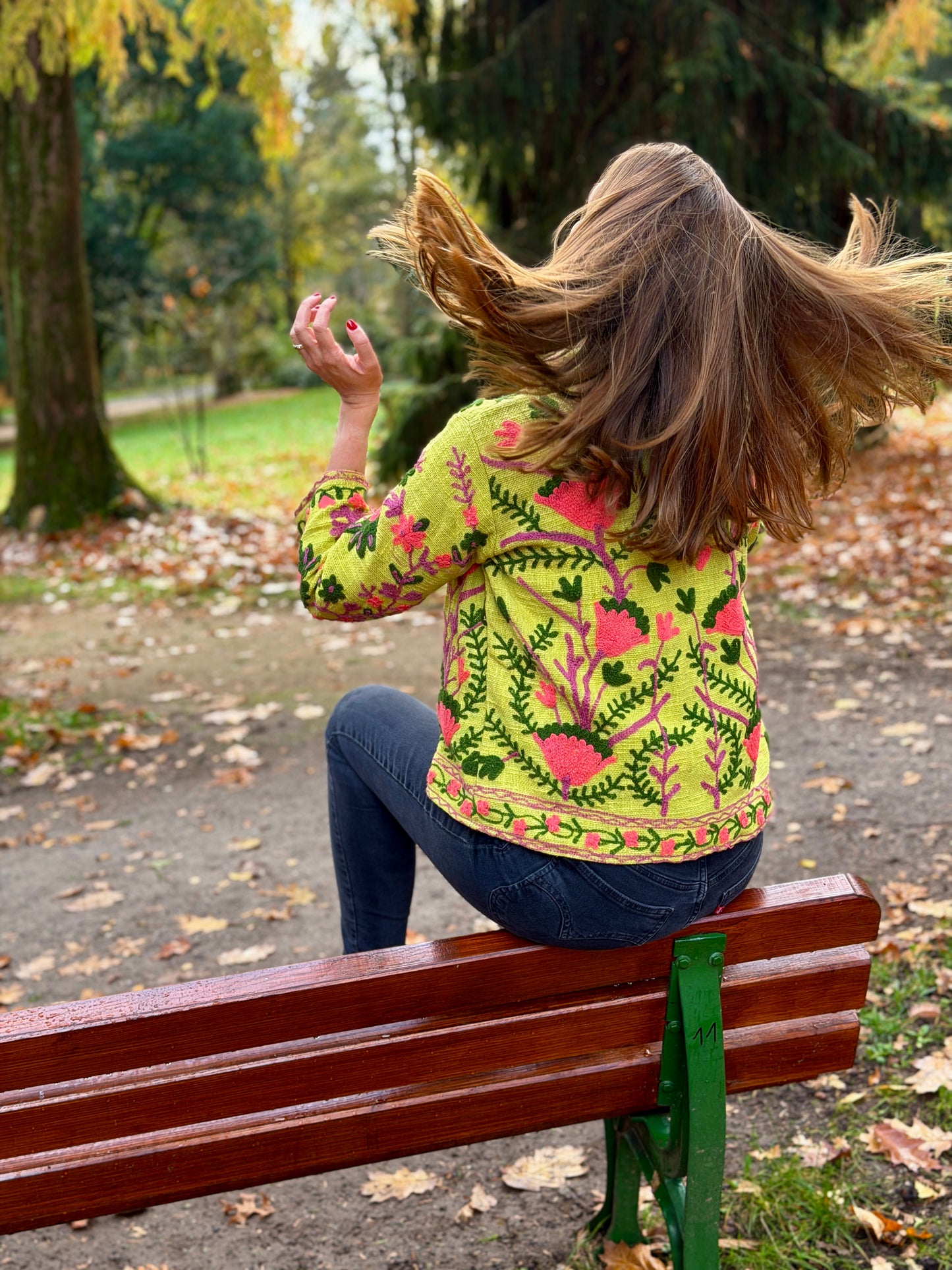 Suzani Jacke - Zitrusblüte