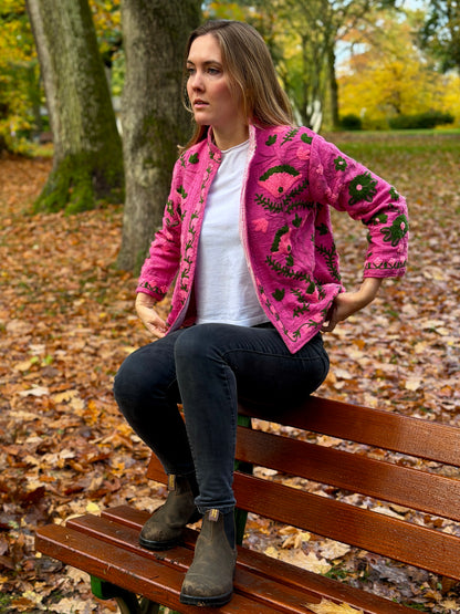 Suzani Jacke - Rosengarten