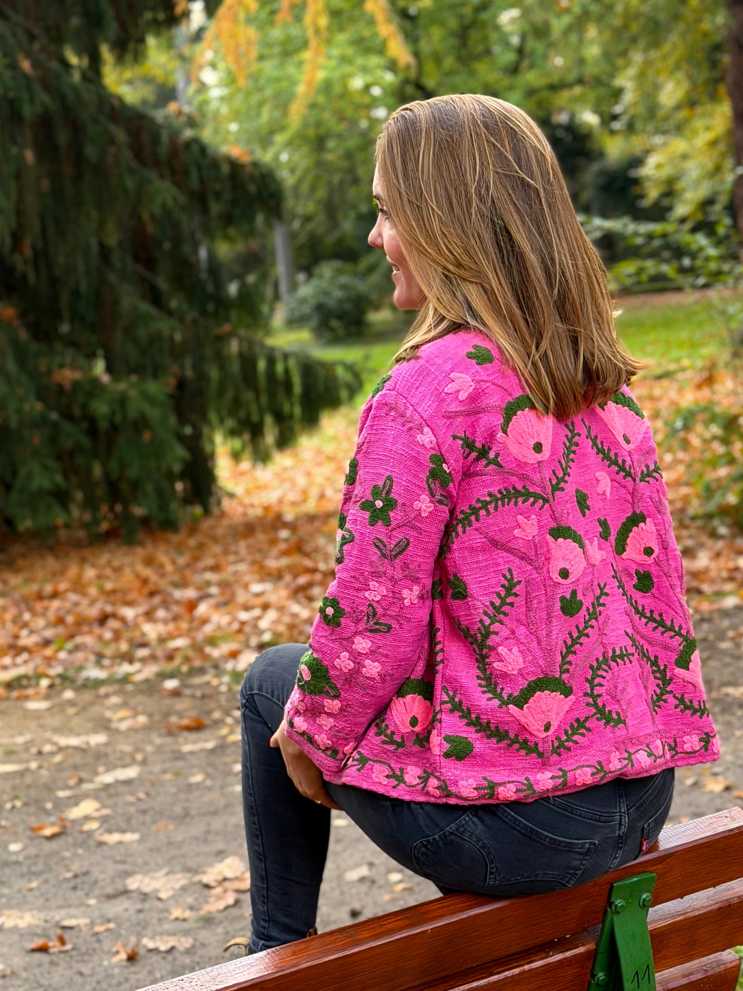 Suzani Jacke - Rosengarten