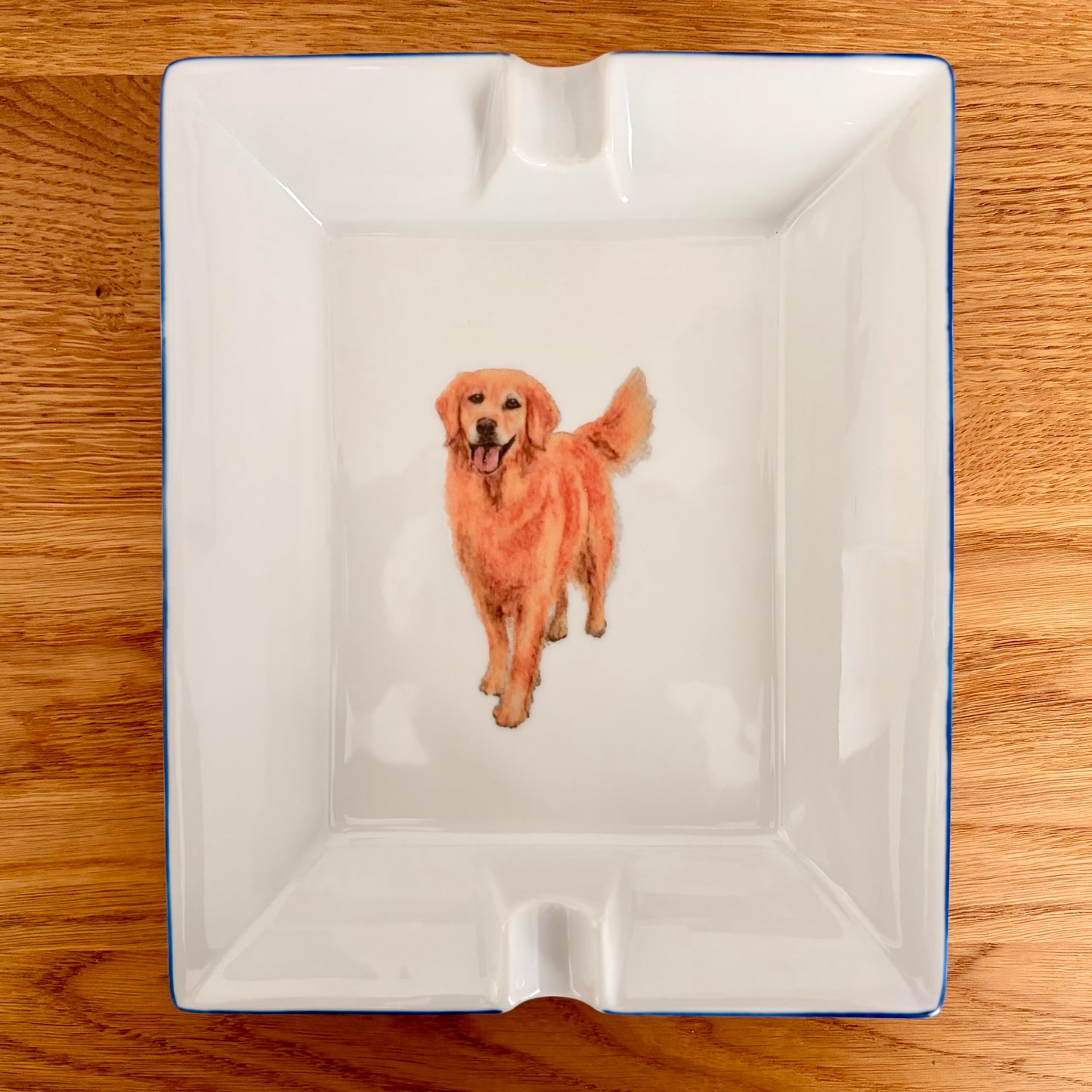 Großer Aschenbecher – Golden Retriever