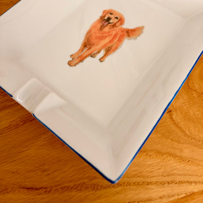 Großer Aschenbecher – Golden Retriever