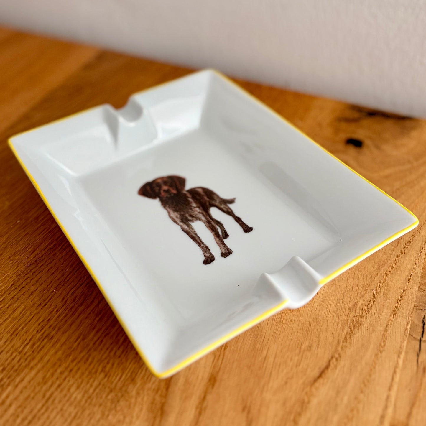 Großer Aschenbecher – Kleiner Münsterländer