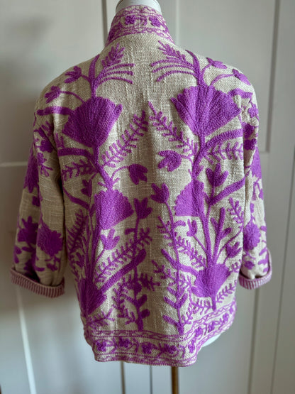Suzani Jacke - Fliederfeld