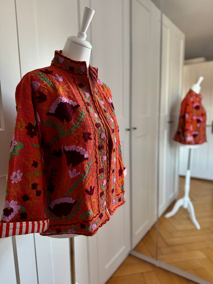 Suzani Jacke - Granatapfel